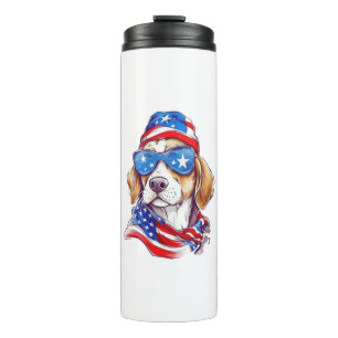 4. Juli Hund Sublimation-66361 Thermosbecher