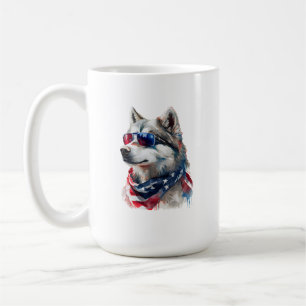 4. Juli Husky Tasse