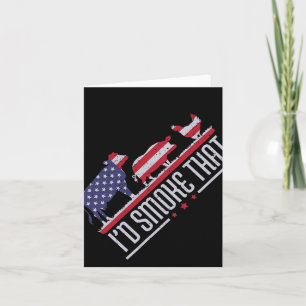 4. Juli I'd Rauchen, dass Patriot Grillen Barb Karte