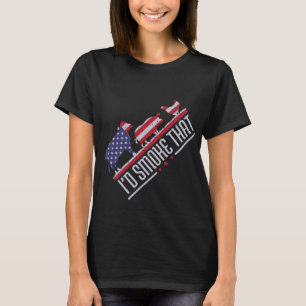 4. Juli I'd Rauchen, dass Patriot Grillen Barb T-Shirt