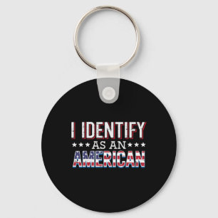 4. Juli I identifiziert als American Flag Patriot Schlüsselanhänger