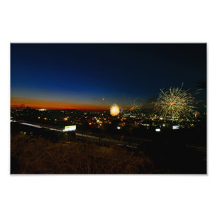 4. Juli in City Terrace Fotodruck