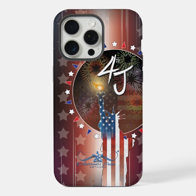 4. Juli iPhone Hülle (Rückseite)
