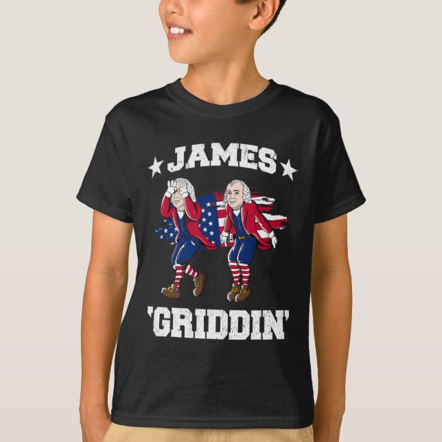 4. Juli James Madison Griddy James Griddin T-Shirt (Vorderseite)