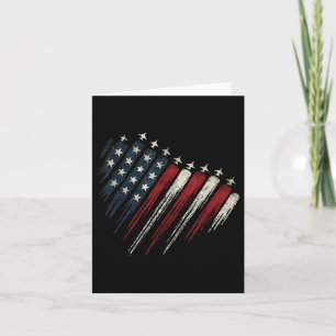 4. Juli Jet American Flag Patriotic USA für mich Karte