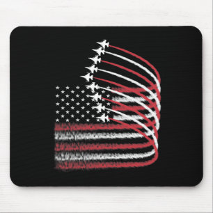 4. Juli Jet American Flag Patriotic USA für mich Mousepad