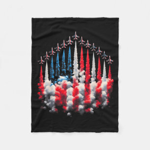 4. Juli Jet Amerikanische Flagge Patriotisch USA F Fleecedecke