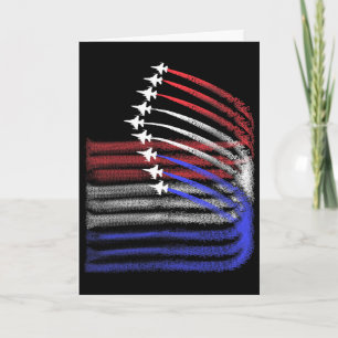 4. Juli Jet Amerikanische Flagge Patriotisch USA F Karte