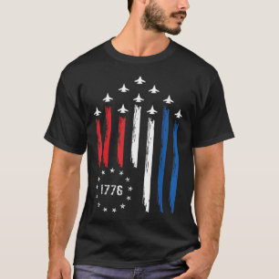 4. Juli Jet Amerikanische Flagge Patriotisch USA F T-Shirt