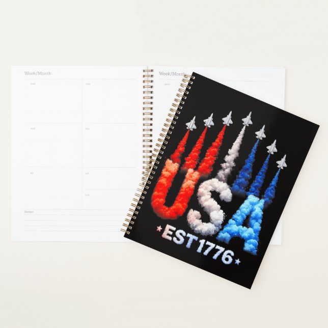 4. Juli-Kampfjets USA Patriotisch Planer (Anzeige)