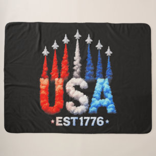 4. Juli-Kampfjets USA Patriotisch Sherpadecke