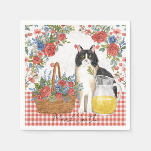 4. Juli Katzen Servietten Patriotische Katzen Part