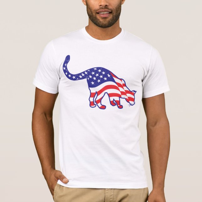 4. Juli Kitty Cats T-Shirt (Vorderseite)