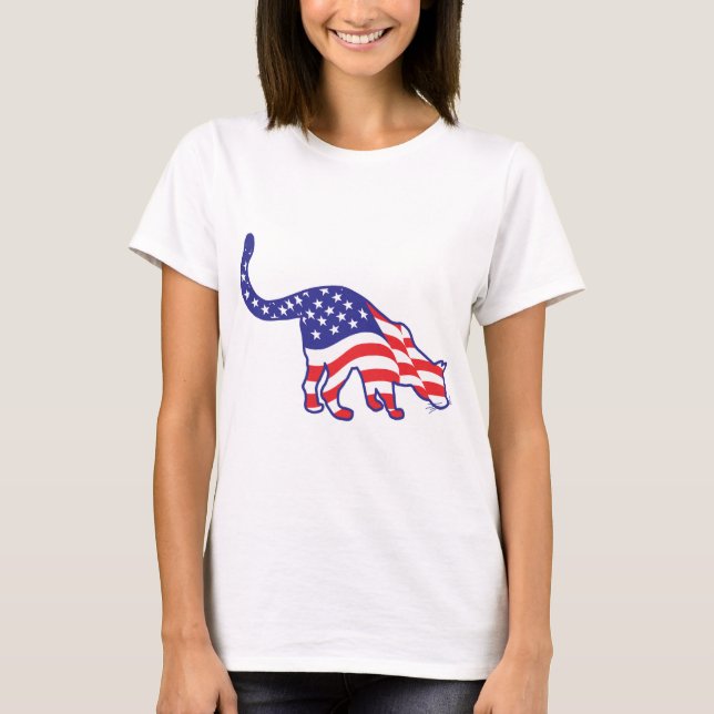 4. Juli Kitty Cats T-Shirt (Vorderseite)