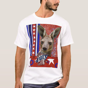 4. Juli Kracher - Känguru T-Shirt