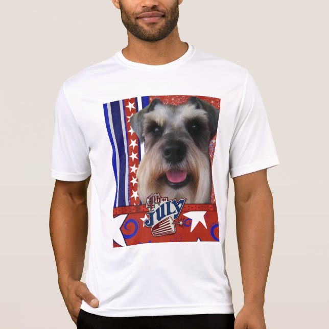 4. Juli Kracher - Schnauzer T-Shirt (Vorderseite)