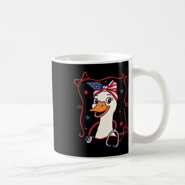 4. Juli Krankenpflege Alberne Gänse Indepen Kaffeetasse (Rechts)