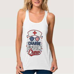 4. Juli Krankenpfleger Crew Patriotisches Medizini Tank Top