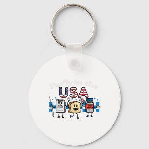 4. Juli Krankenpfleger-Party Usa Ativan Scrub Top Schlüsselanhänger