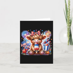 4. Juli Kuh Popsicle Feuerwerk USA Karte