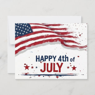4. Juli - Künstlerische US-Flagge Farbe Spritzer