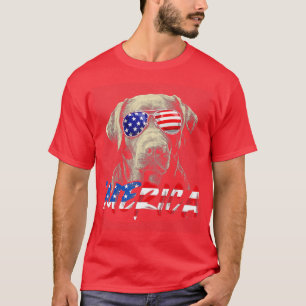 4. Juli Labrador Retriever American Flag Patrioti T-Shirt