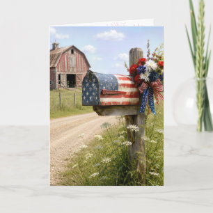 4. Juli Landbriefkasten Karte