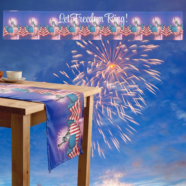 4. Juli "Lass Freedom Ring" Tischläufer (Von Creator hochgeladen)