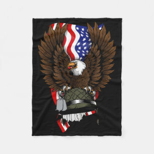 4. Juli Ld Adler USA Amerikanische Flagge Patrioti Fleecedecke
