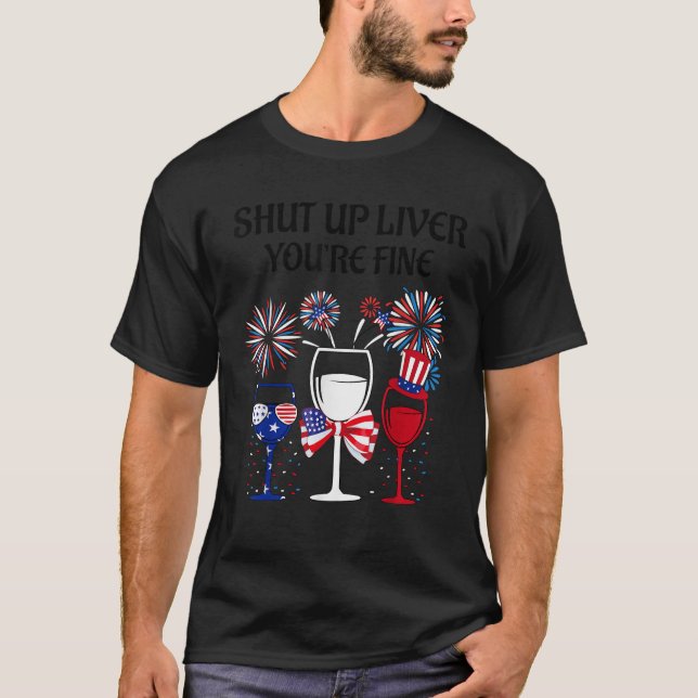 4. Juli Leber abschließen Sie sind eine schöne Wei T-Shirt (Vorderseite)