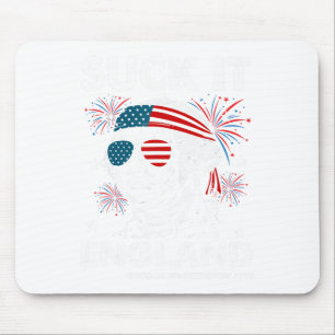 4. Juli Leck-mich England Shirt Lustig George-wash Mousepad