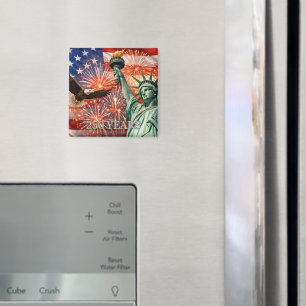 4. Juli Liberty Eagle Feuerwerk USA 250. Geburtsta Magnet