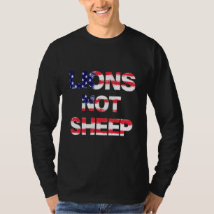 4. Juli Löwen, die nicht unter der amerikanischen T-Shirt