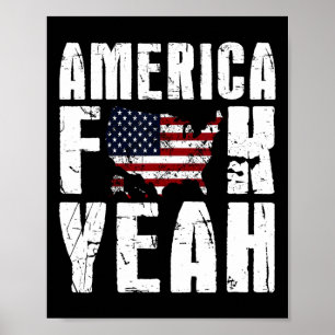 4. Juli Lustig - Amerika Yeah  Poster