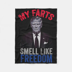 4. Juli Lustig Trump Patriotisch Meine Fürze Riech Fleecedecke