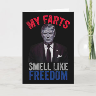 4. Juli Lustig Trump Patriotisch Meine Fürze Riech Karte