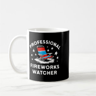 4. Juli Lustiger professioneller Feuerwerksbeobach Kaffeetasse