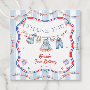 4. Juli Mädchen Geburtstagsfeier Danke Geschenkanhänger