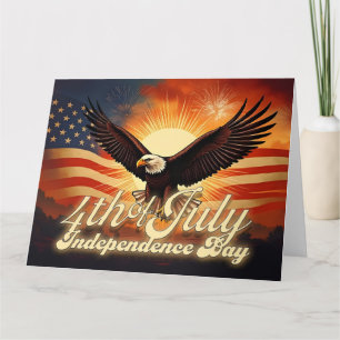 4. Juli – Majestätischer Adler und Feuerwerk-Tribu Karte
