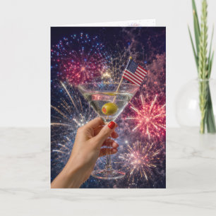 4. Juli Martini Toast Karte