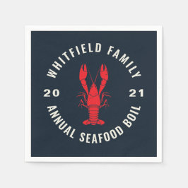 4. Juli Matching Family Seafood Boil Custom Serviette