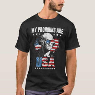 4. Juli meine Pronos sind USA Flag Design für mich T-Shirt