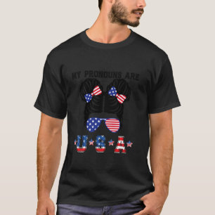 4. Juli meine Pronos sind USA Flag Männer Pat Wome T-Shirt