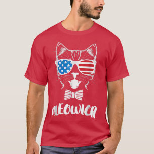 4. Juli Meowica Kitty Cat T-Shirt