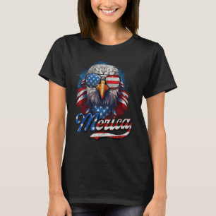 4. Juli Merica Adler USA-Flagge Amerikanischer Una T-Shirt