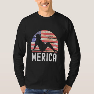 4. Juli Merica Fett Party trinken Erwachsenen Witz T-Shirt