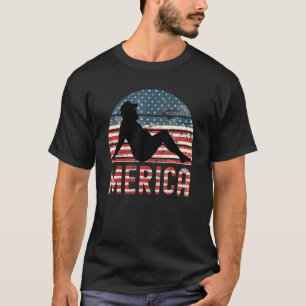 4. Juli Merica Fett Party trinken Erwachsenen Witz T-Shirt