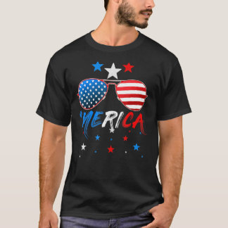 4. Juli Merica Sonnenbrille T-Shirt Männer Frauen