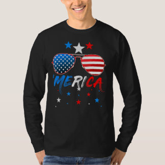 4. Juli Merica Sonnenbrille T-Shirt Männer Frauen