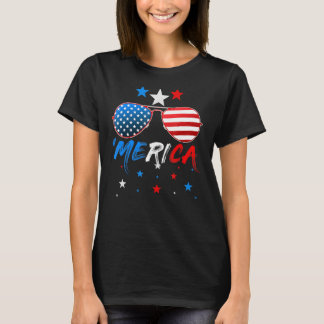 4. Juli Merica Sonnenbrille T-Shirt Männer Frauen